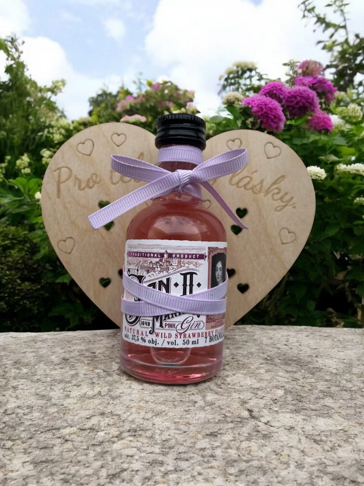 Srdce s panákem Jan II. Pink Maria 0,05l 37,5%