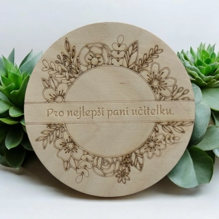Dárek pro pani učitelku - Podtácek