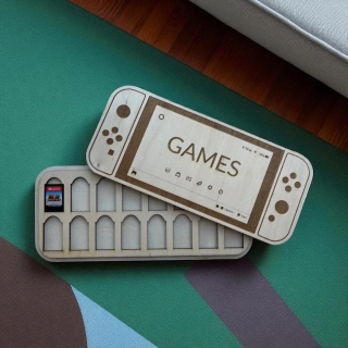 Dřevěné pouzdro na herní karty – Nintendo Switch