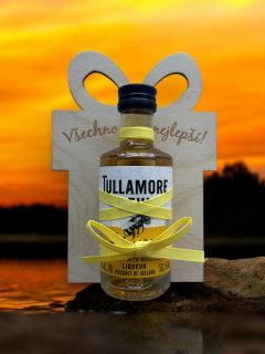 Dárkový dřevěný dáreček s Tullamore D.E.W. Honey