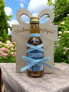 Dřevěný dárek s alkoholem – Professorado