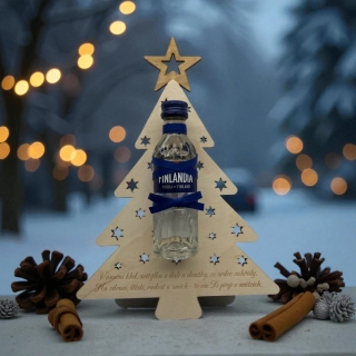 Dárkový vánoční stromeček s alkoholem Finlandia – originální přání 