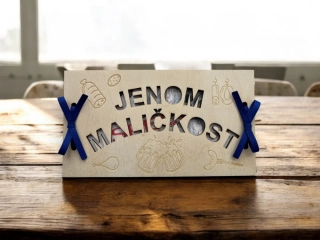 Dřevěná obálka na peníze Jenom maličkost 3