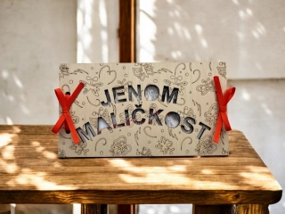 Dřevěná obálka na peníze Jenom maličkost 4