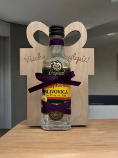 Dáreček s panákem Originál Spišská Slivovica 0,05l 52% 